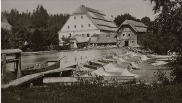 kleines Bild der Papiermühle Mühle in der Au