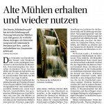 20151105_Bauernzeitung_Nr 45_2015_Alte Mühlen erhalten und wieder nutzen
