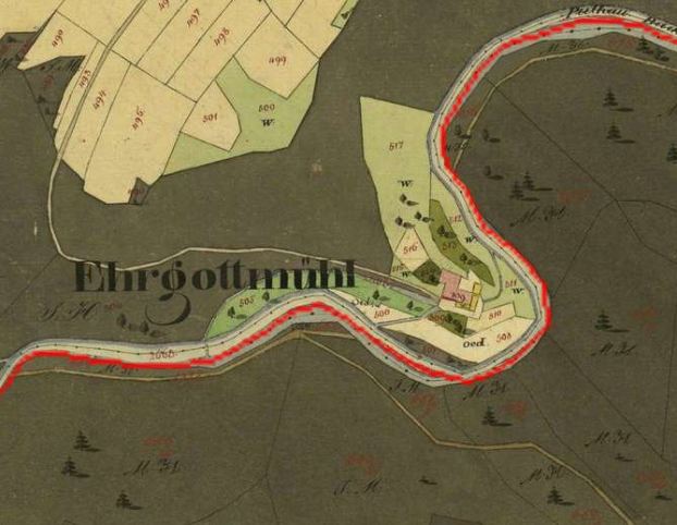 kleines Bild der Rutnermühle Bronzlmühle Ehrgottmühle Kranzlmühle