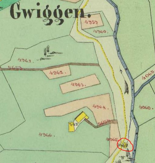 kleines Bild der Sägemühle in Gwiggen