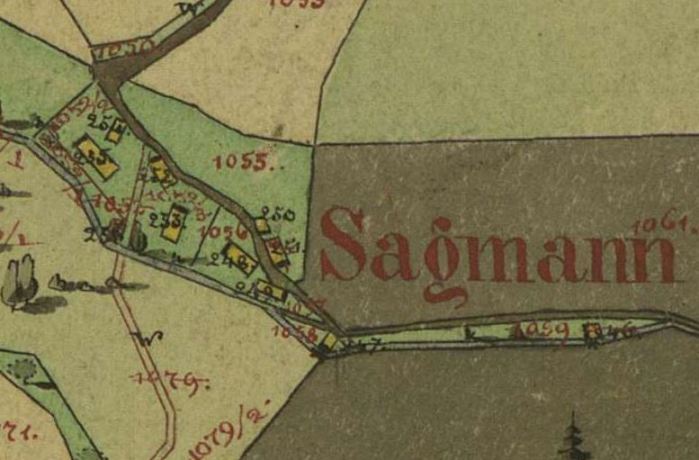 kleines Bild der Mühle und Säge am Loigisbach