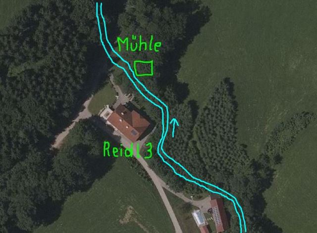 kleines Bild der Reidlmühle Luftaufnahme: Google Earth