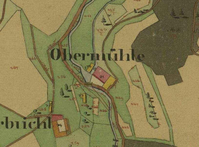 kleines Bild der Obermühle und Säge