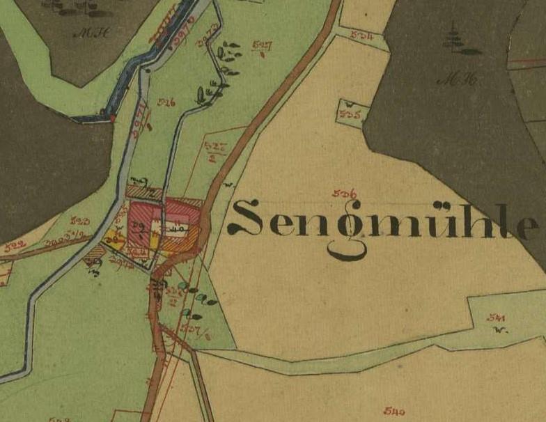 kleines Bild der Sengmühle und Säge