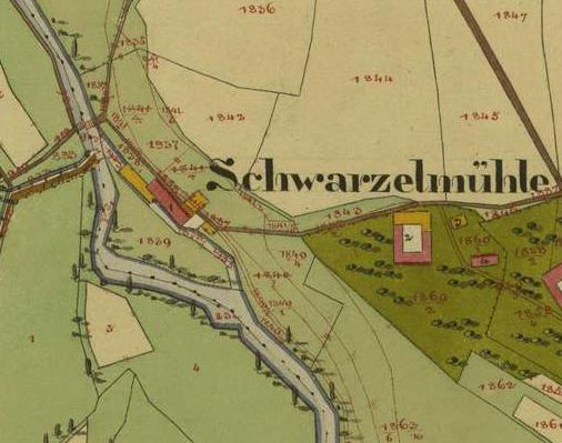 kleines Bild der Schwarzlmühle und Säge