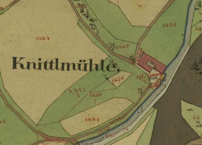 kleines Bild der Pfahnlmühle Knittlmühle Knittelmühle