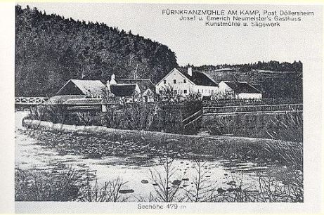 kleines Bild der Fürnkranzmühle Fügenkranzmühle Reinprechtsbruckermühle Stockfinstermühle